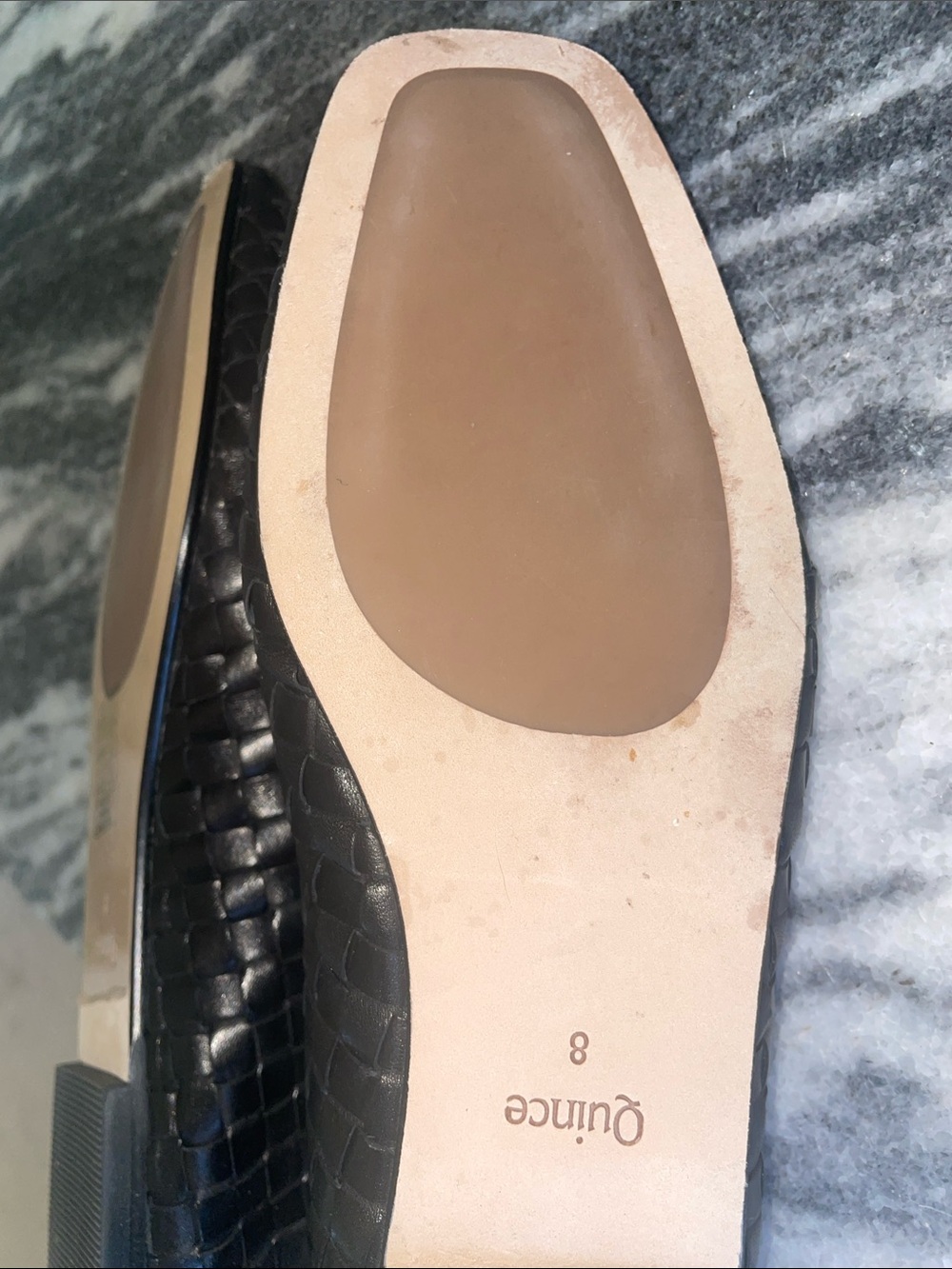 Quince Black Woven Leather Ballet Flats - Picture 13 of 13